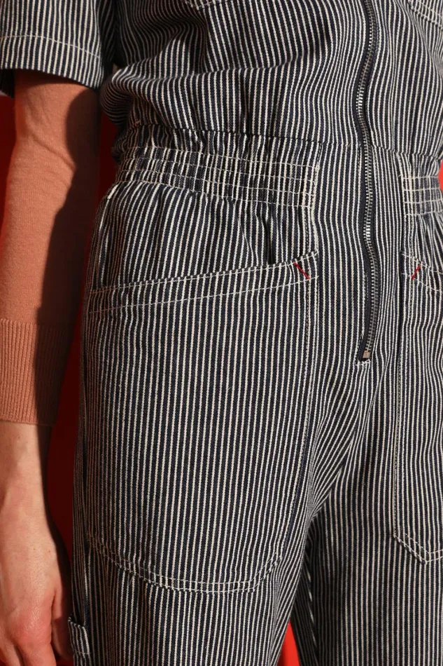 Danny Boilersuit Indigo Stripe Womens LF Markey One Pieces