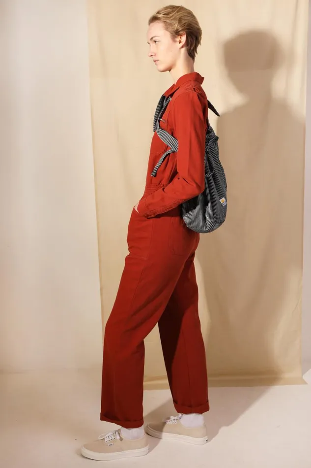 Danny Boilersuit Rust Canvas Womens LF Markey One Pieces