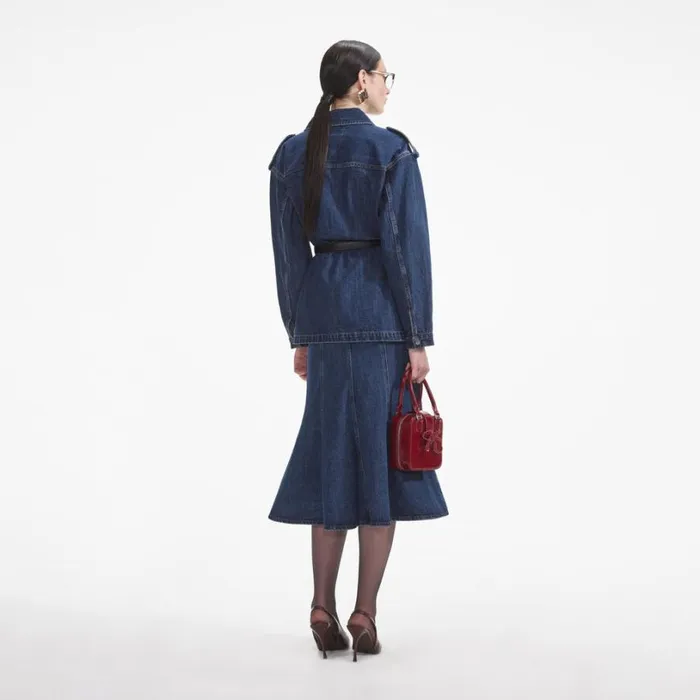 Denim Utility Jacket Women Self Portrait Outerwear