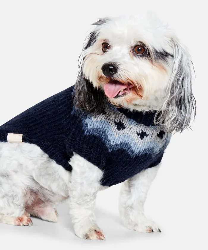 Dog Knit MediumLarge 8211 Maritime Blue Accessories Ilse Jacobsen Vov and Vuf