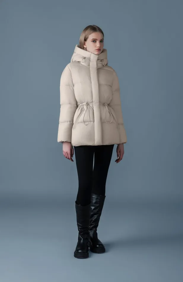 Downs and Jackets Women Mackage FREYASW Softwash Crinkle Down Jacket Trench Downs and Jackets Women Mackage FREYASW Softwash Crinkle Down Jacket Trench