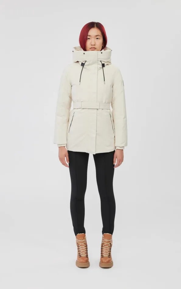Downs and Jackets Women Mackage JENI 2in1 Down Parka With Removable Bib And Natural Fur Black