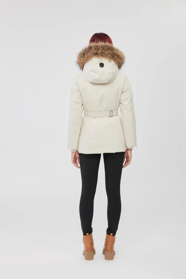 Downs and Jackets Women Mackage JENI 2in1 Down Parka With Removable Bib And Natural Fur Black