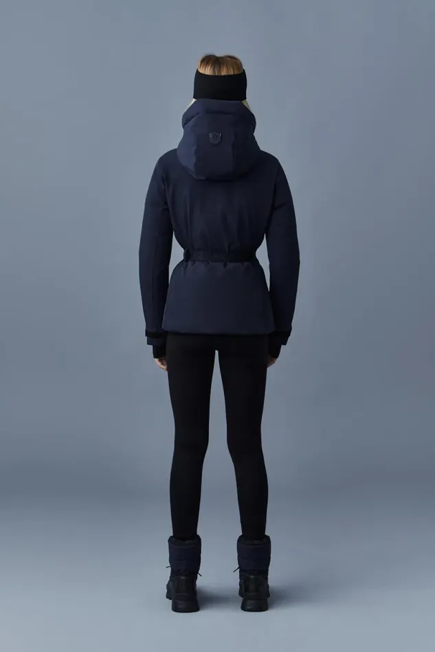 Downs and Jackets Women Mackage KRYSTAL Agile360 Belted Down Ski Jacket With Hood Black Downs and Jackets Women Mackage KRYSTAL Agile360 Belted Down Ski Jacket With Hood Black