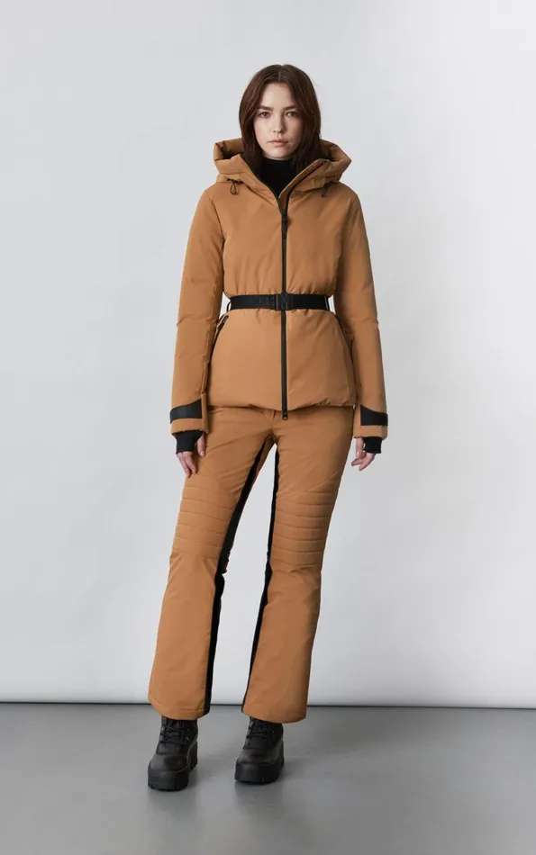 Downs and Jackets Women Mackage KRYSTAL Agile360 Belted Down Ski Jacket With Hood Black Downs and Jackets Women Mackage KRYSTAL Agile360 Belted Down Ski Jacket With Hood Black