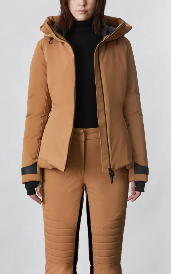 Downs and Jackets Women Mackage KRYSTAL Agile360 Belted Down Ski Jacket With Hood Black Downs and Jackets Women Mackage KRYSTAL Agile360 Belted Down Ski Jacket With Hood Black