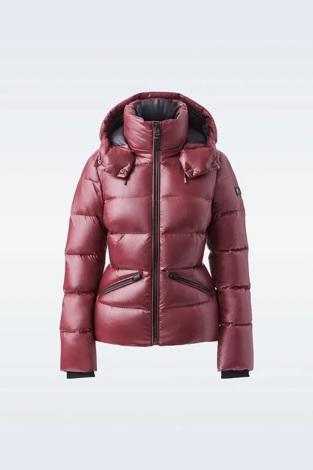 Downs and Jackets Women Mackage MADALYN Lustrous Light Down Jacket With Hood For Ladies White Downs and Jackets Women Mackage MADALYN Lustrous Light Down Jacket With Hood For Ladies White
