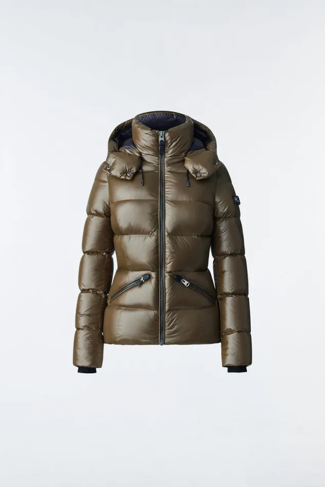 Downs and Jackets Women Mackage MADALYN Lustrous Light Down Jacket With Hood For Ladies White Downs and Jackets Women Mackage MADALYN Lustrous Light Down Jacket With Hood For Ladies White