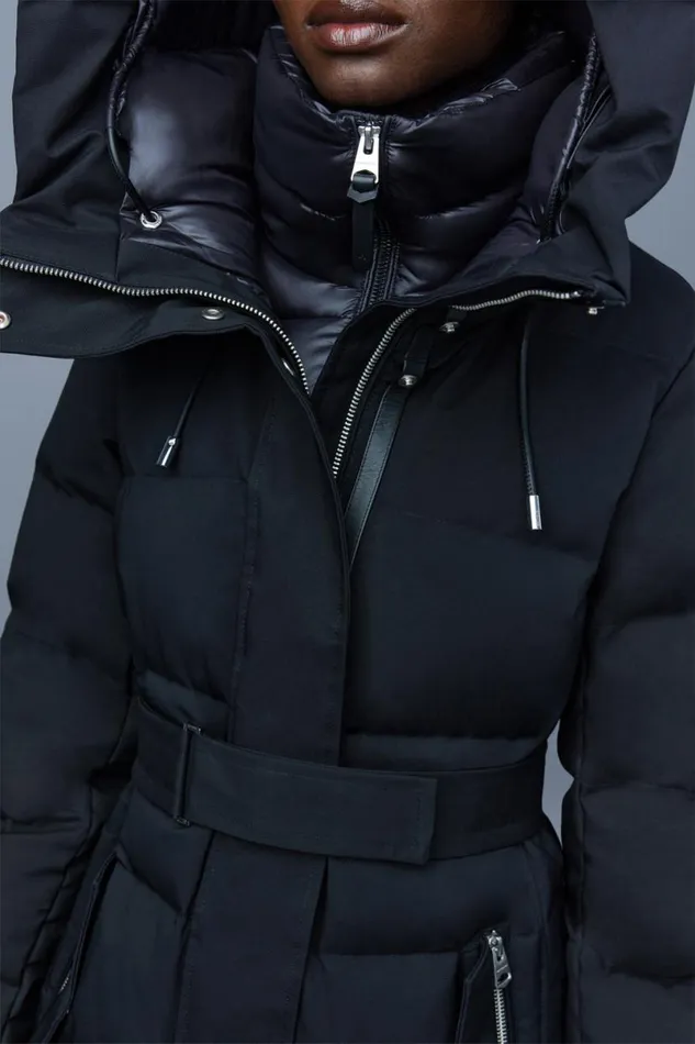 Downs and Jackets Women Mackage SHYLA 2in1 Down Coat With Removable Bib Black
