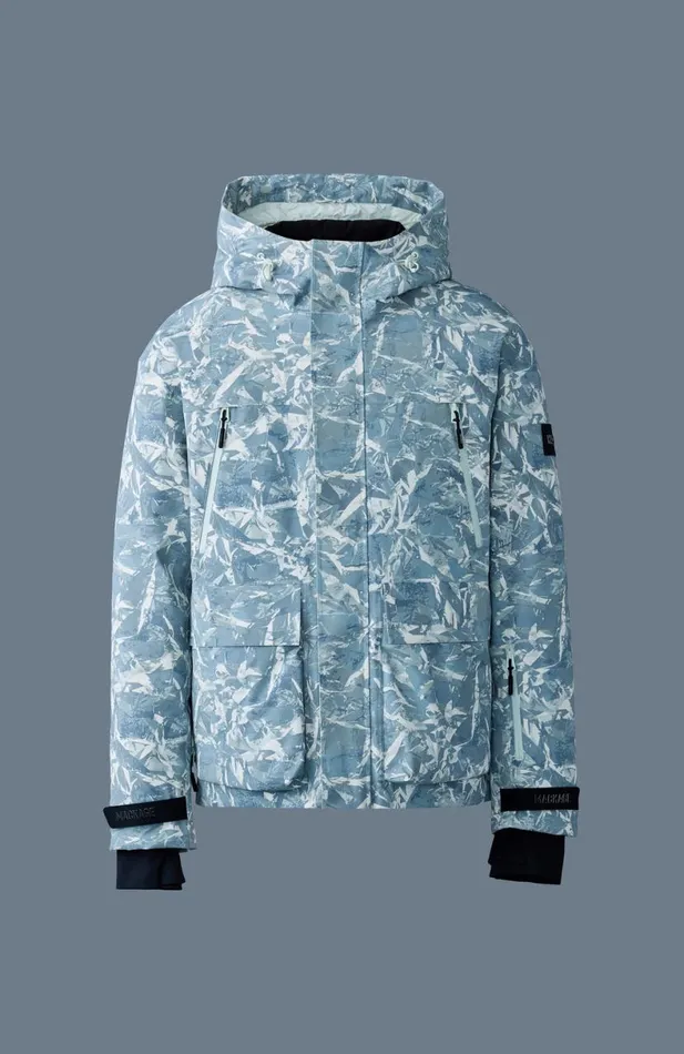 Downs and Parkas Men Mackage FROSTFP Medium Down Ski Jacket Sky Blue Frost