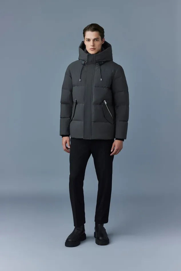 Downs and Parkas Men Mackage GRAYDON 2in1 Lustrous Light Down Jacket Trench