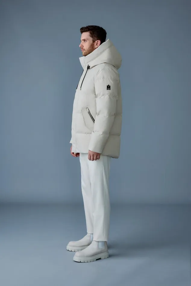Downs and Parkas Men Mackage GRAYDON 2in1 Lustrous Light Down Jacket Trench