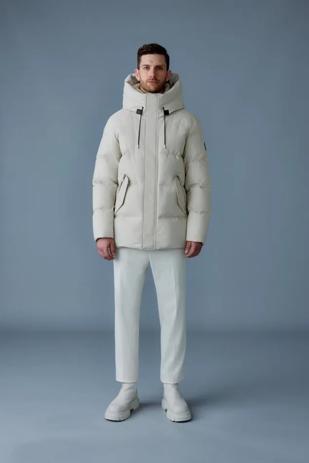 Downs and Parkas Men Mackage GRAYDON 2in1 Lustrous Light Down Jacket Trench