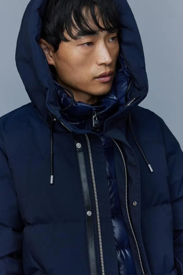 Downs and Parkas Men Mackage GRAYDON 2in1 Lustrous Light Down Jacket Trench
