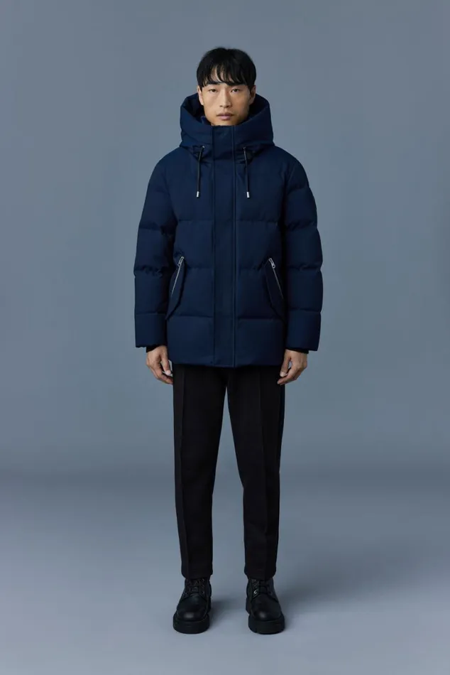 Downs and Parkas Men Mackage GRAYDON 2in1 Lustrous Light Down Jacket Trench