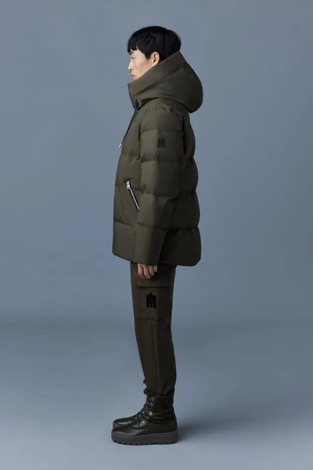 Downs and Parkas Men Mackage GRAYDON 2in1 Lustrous Light Down Jacket Trench