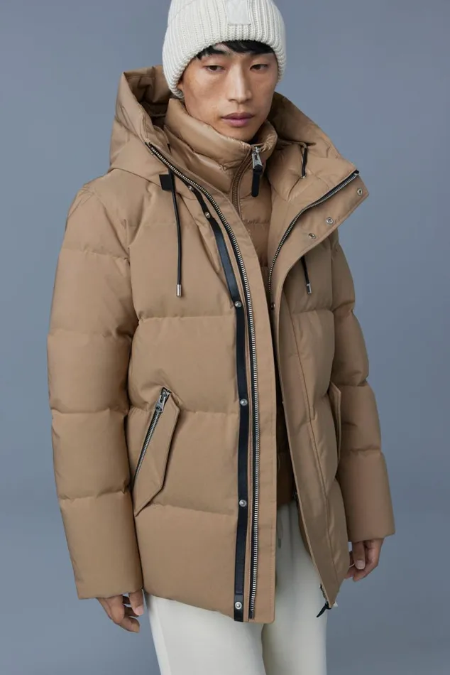 Downs and Parkas Men Mackage GRAYDON 2in1 Lustrous Light Down Jacket Trench