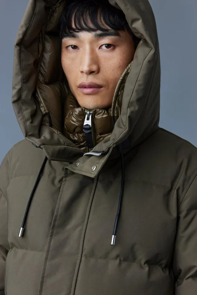 Downs and Parkas Men Mackage GRAYDON 2in1 Lustrous Light Down Jacket Trench