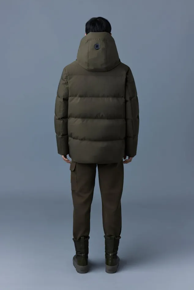 Downs and Parkas Men Mackage GRAYDON 2in1 Lustrous Light Down Jacket Trench