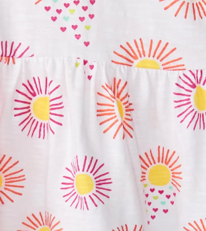 Dresses Baby and Toddler Hatley Baby and Toddler Girls Heart Suns Gathered Dress