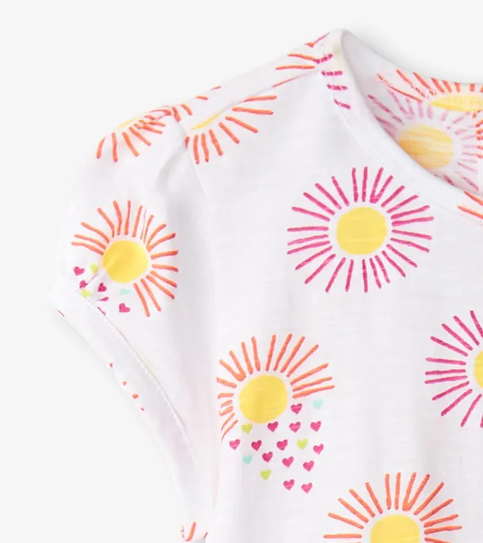 Dresses Baby and Toddler Hatley Baby and Toddler Girls Heart Suns Gathered Dress