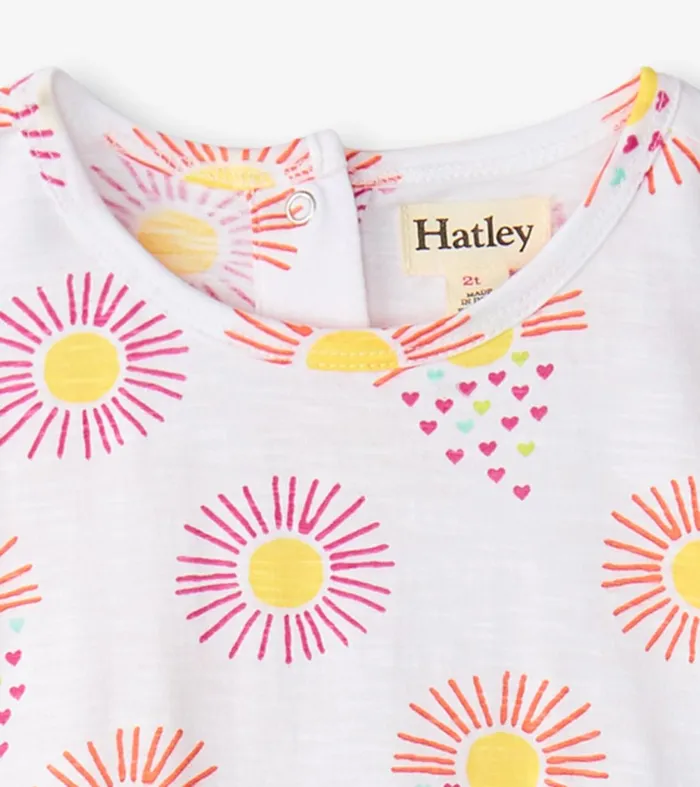 Dresses Baby and Toddler Hatley Baby and Toddler Girls Heart Suns Gathered Dress