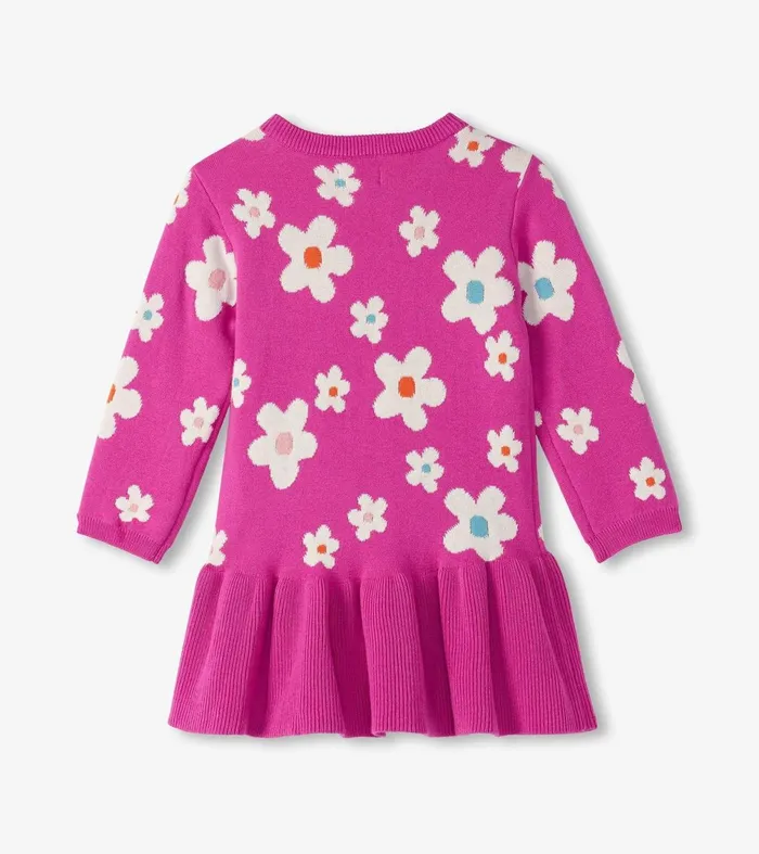 Dresses Baby and Toddler Hatley Baby and Toddler Girls White Flowers Sweater Dress
