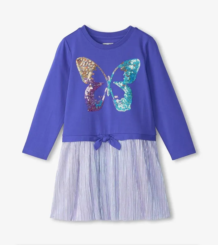 Dresses Girls Hatley Girls Sequin Butterfly Skirt Dress