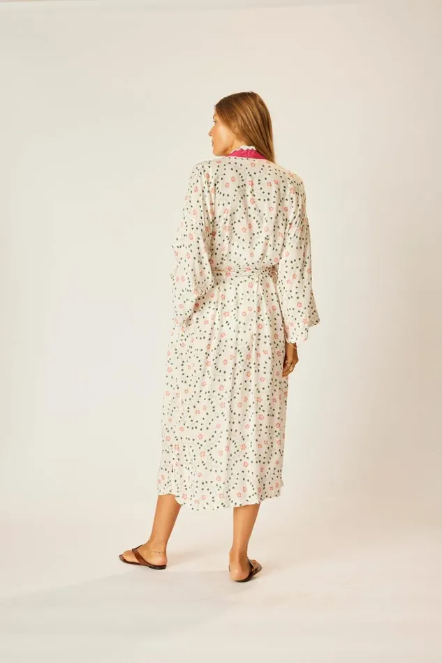 Dresses Shop Natalie Martin DIANE LONG ROBE Pinwheel Cotton