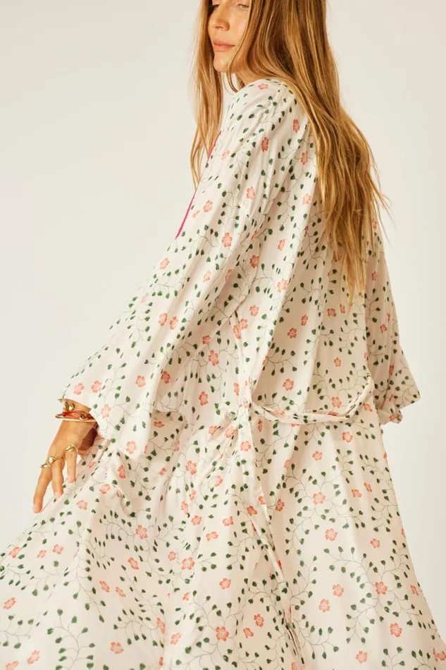 Dresses Shop Natalie Martin DIANE LONG ROBE Pinwheel Cotton