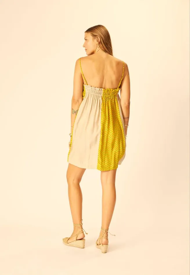 Dresses Shop Natalie Martin DONNA DRESS Block Zigzag Noire