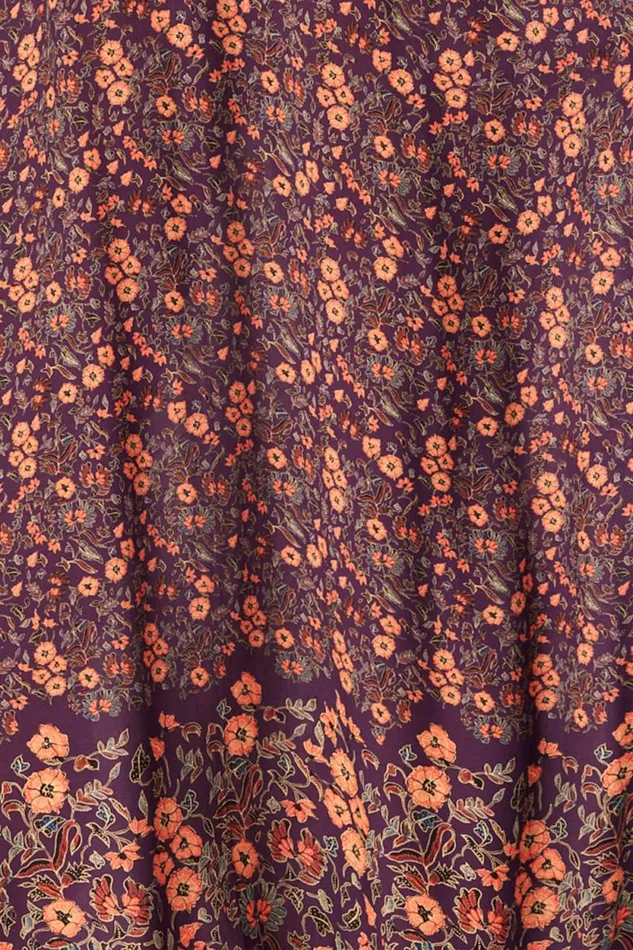 Dresses Shop Natalie Martin DONNA DRESS Petite Fleur Aubergine