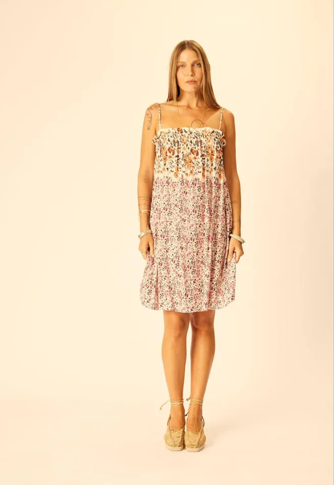 Dresses Shop Natalie Martin DONNA DRESS Petite Fleur Aubergine