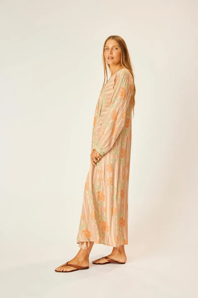 Dresses Shop Natalie Martin FIORE MAXI Chamomile Apricot