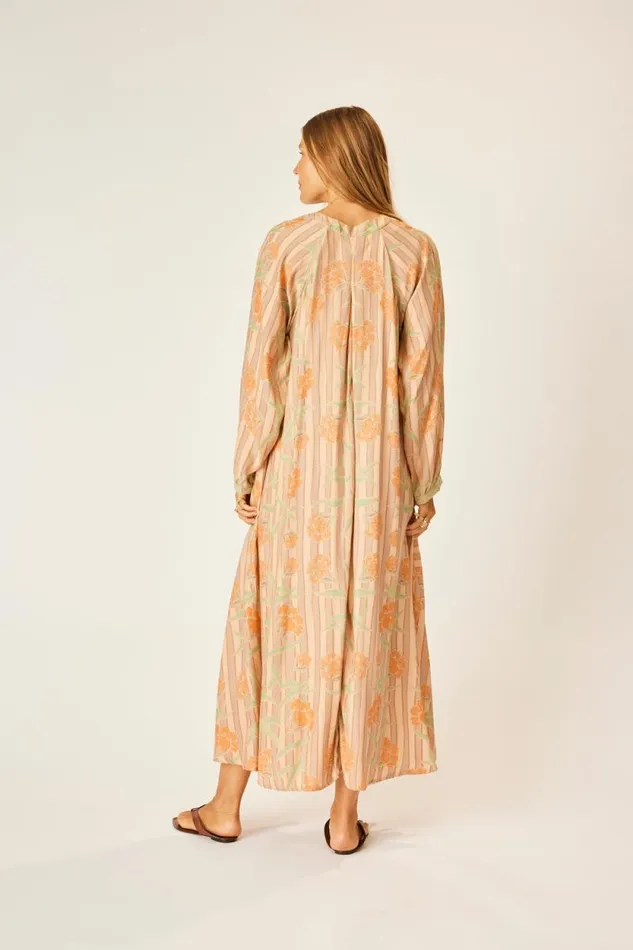 Dresses Shop Natalie Martin FIORE MAXI Chamomile Apricot