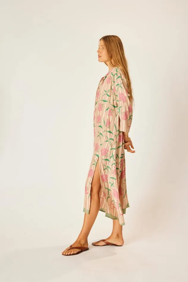 Dresses Shop Natalie Martin ISOBEL DRESS Chamomile Rose