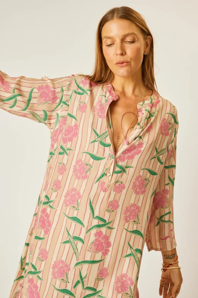Dresses Shop Natalie Martin ISOBEL DRESS Chamomile Rose