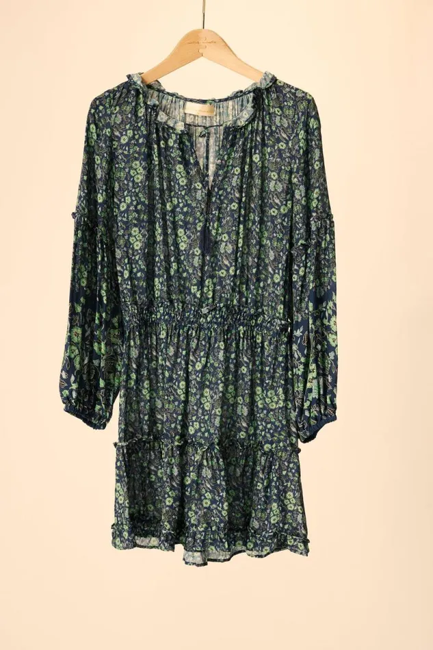 Dresses Shop Natalie Martin MAGGIE DRESS Petite Fleur Marine