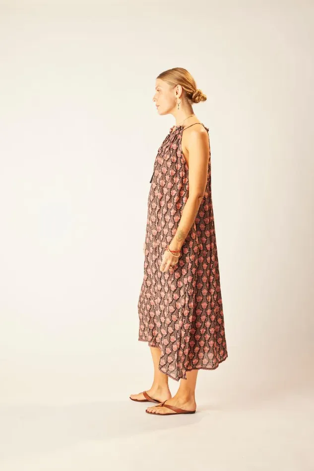 Dresses Shop Natalie Martin MARLIEN DRESS Tulip Print Kamari Black