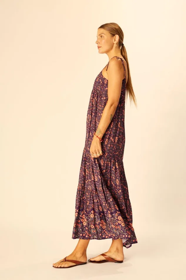 Dresses Shop Natalie Martin MELANIE DRESS Petite Fleur Aubergine