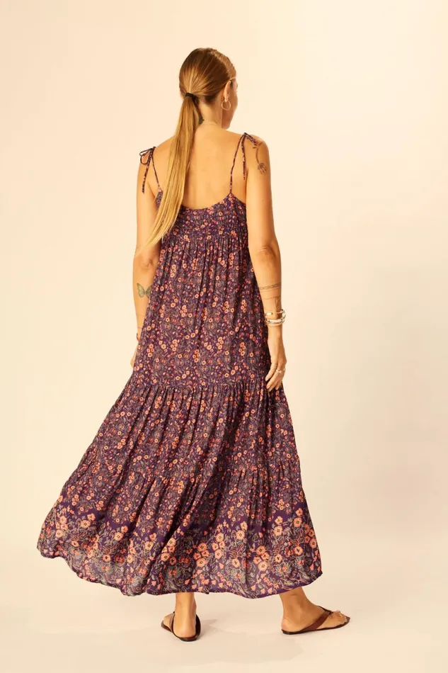 Dresses Shop Natalie Martin MELANIE DRESS Petite Fleur Aubergine