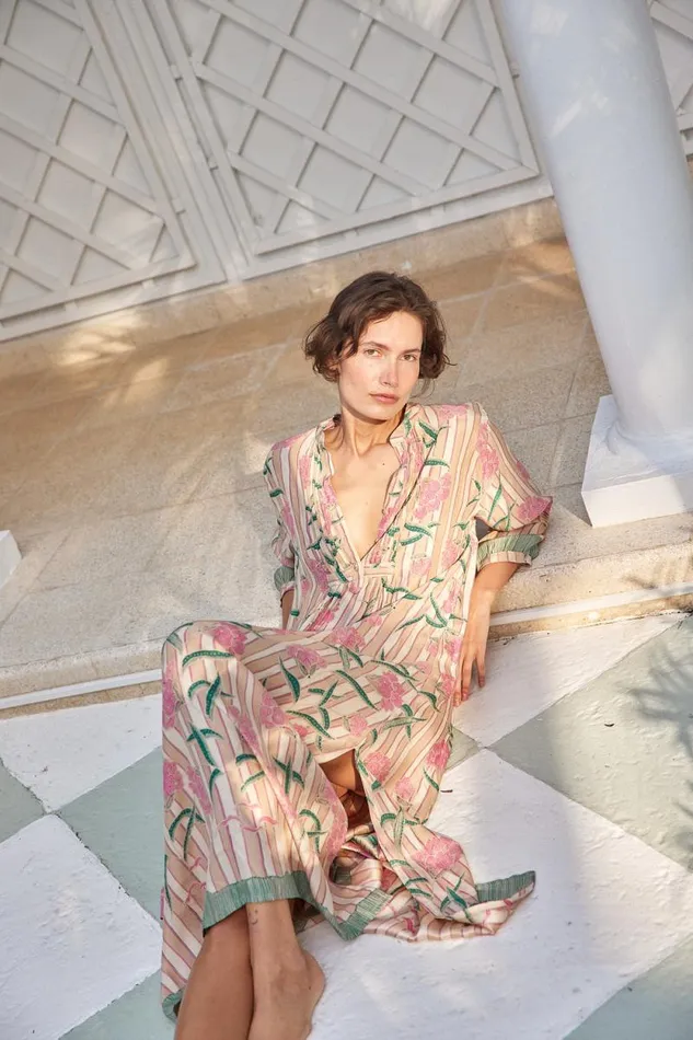 Dresses Shop Natalie Martin SAMMIE MAXI Chamomile Rose