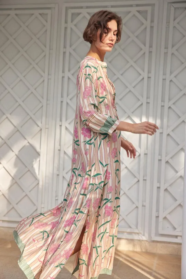 Dresses Shop Natalie Martin SAMMIE MAXI Chamomile Rose