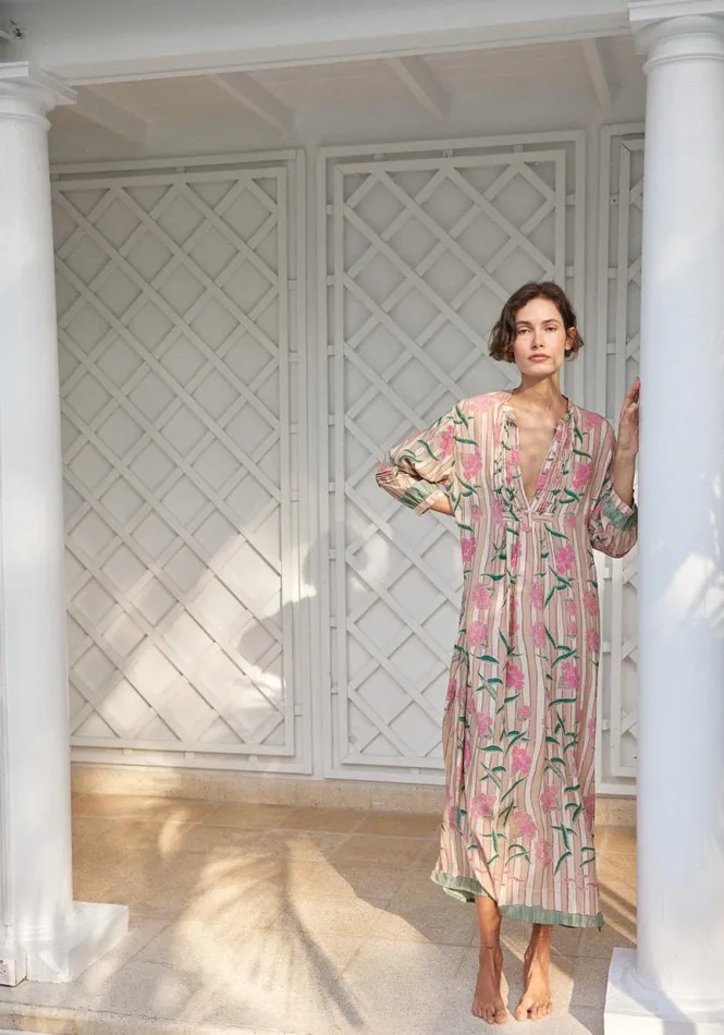 Dresses Shop Natalie Martin SAMMIE MAXI Chamomile Rose