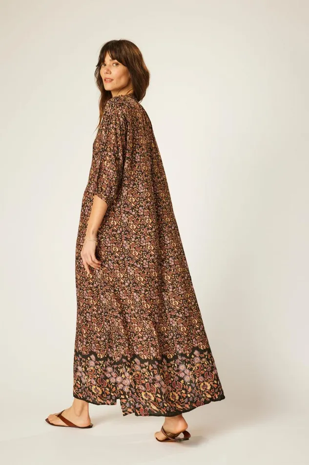 Dresses Shop Natalie Martin SAMMIE MAXI Petite Fleur Noire