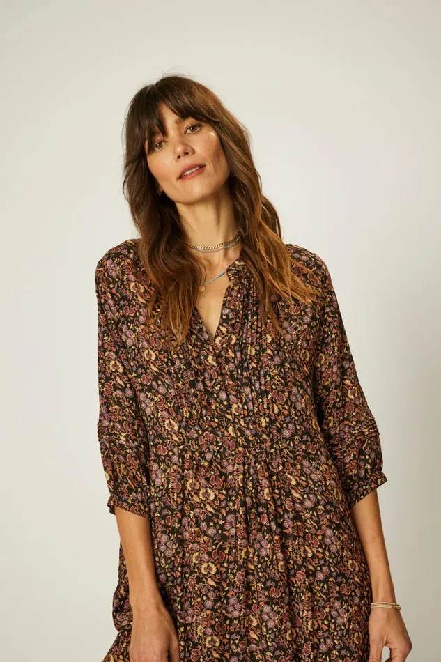 Dresses Shop Natalie Martin SAMMIE MAXI Petite Fleur Noire