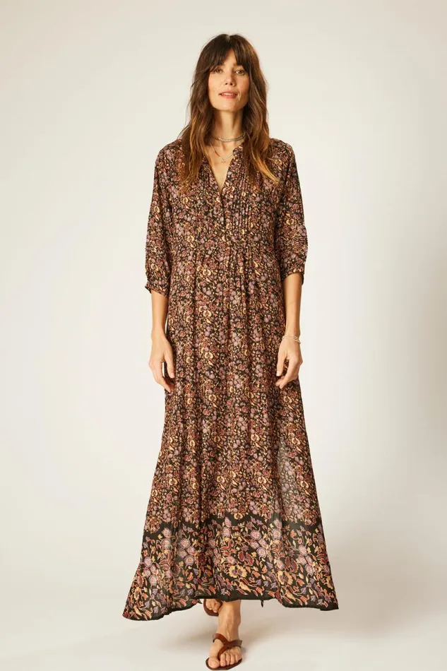 Dresses Shop Natalie Martin SAMMIE MAXI Petite Fleur Noire