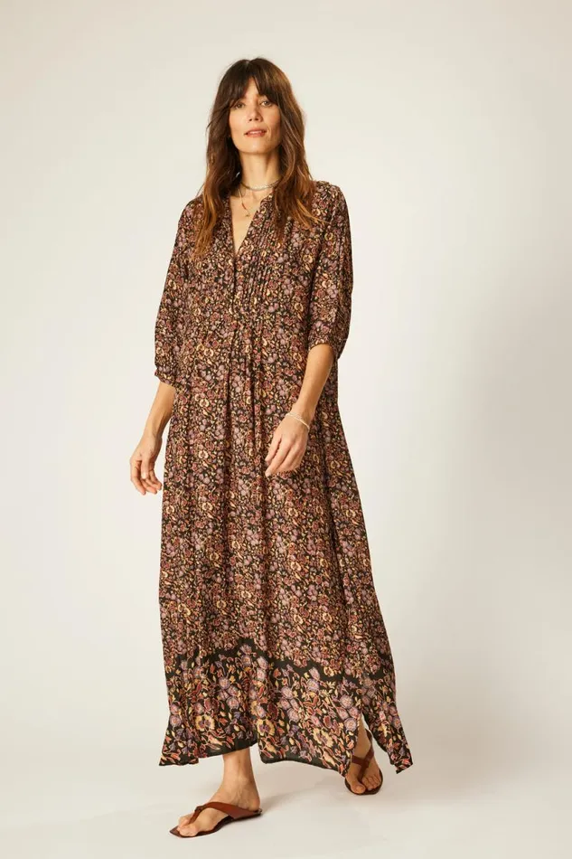 Dresses Shop Natalie Martin SAMMIE MAXI Petite Fleur Noire