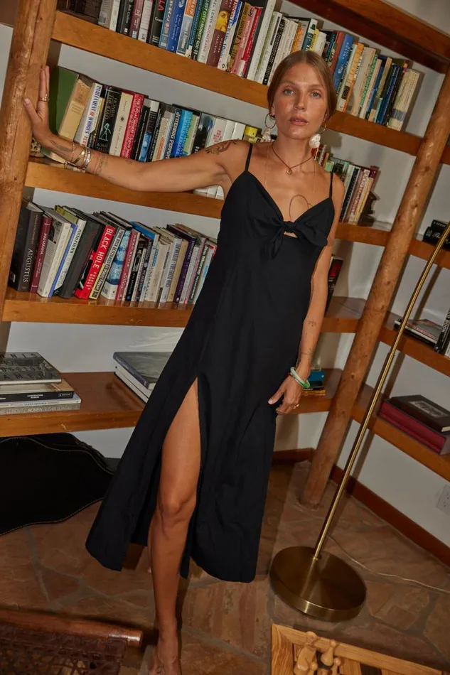 Dresses Shop Natalie Martin SOPHIE DRESS Black Silk