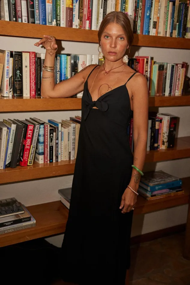 Dresses Shop Natalie Martin SOPHIE DRESS Black Silk
